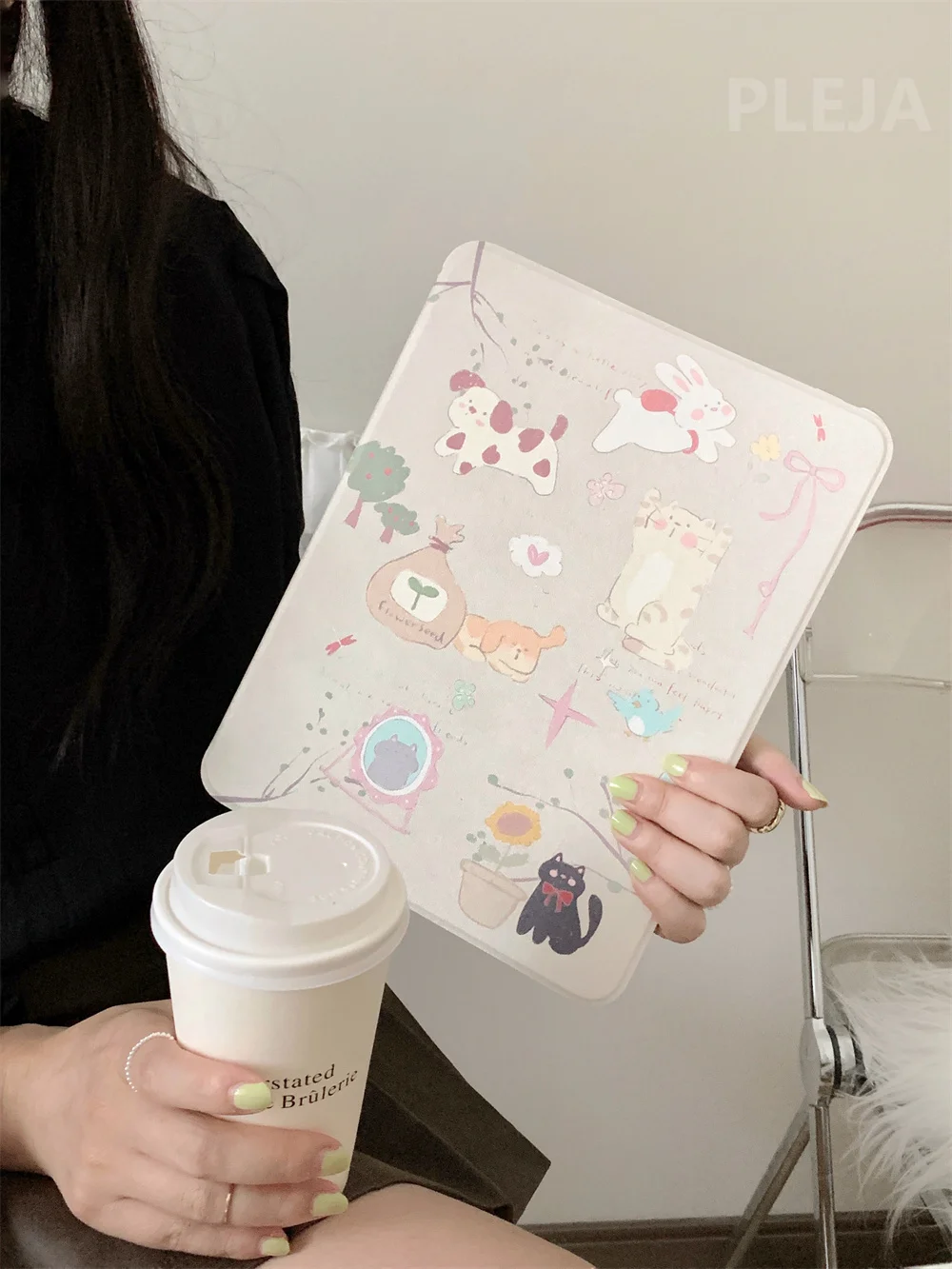 Cartoon Pets Tablet Case For Apple iPad