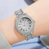 6pcs/set Women's Watch Luxury Rhinestone Quartz Watch Shiny Fashion Analog Wrist Watch & Jewelry Set, Gift For Mom Her 2