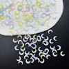 100Pcs Nail Resin Gems Star/Moon Nail Art Cute Designs Charms For DIY Manicure 3D Nail Accessories Decoration Rhinestones 3