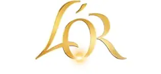 lor brand logo in gold