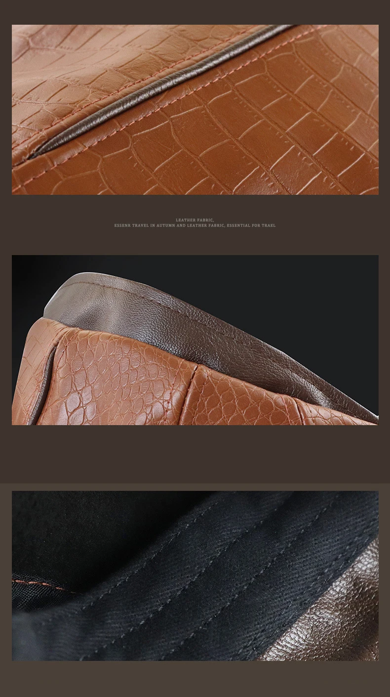 Branded Leather Beret Hat Men Autumn Winter Flat Peaked Cap For Mid Elderly Age Man PU Leather Plaid Grain Retro Herringbone Hat 12 S46151d7f00ff4dc7baf49f234d55d09eh