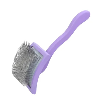 New Extra Long Pins Pet Hair Knots Remover Large Knots Remover Pet Slicker Brush Solid Color Dog Grooming Brush for Dogs Cats 1