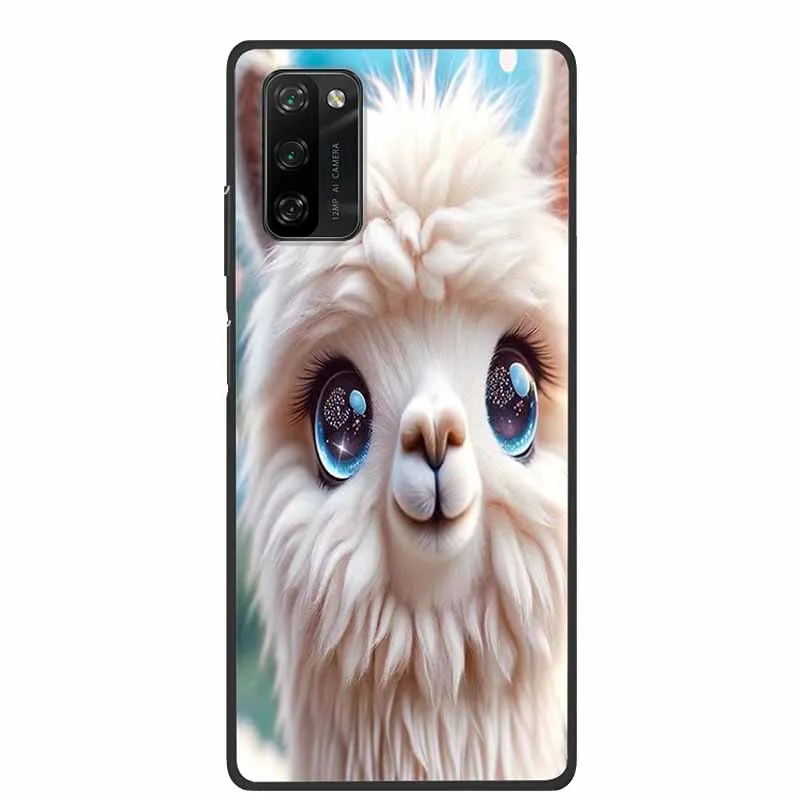 Stylish Black Silicone Phone Case - 6.67 Fashion Soft Back Cover