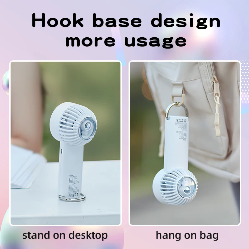 Mini Fan Portable Handheld Ice Pack Semiconductor Cooling Fan Astronaut USB Charging High Wind Desktop Outdoor Bladeless Fan