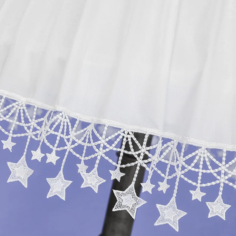 Petticoat Lolita Daily Adjustable Star Fishbone Petticoat Summer Dream Weaving Garden Lolita Violence Flower
