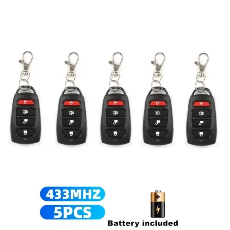 10/5pcs ABCD / Lock Unlock 4Button 433MHz Metal Push Button Remote Control Transmitter Universal 4 Buttons Garage Door Opener - Image 14