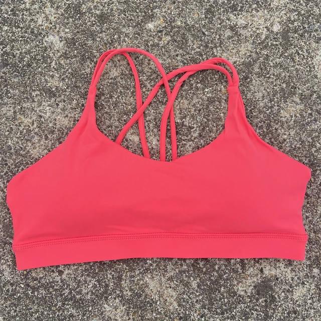 Women Cross Straps Sports Bra Gym Workout Crop Top Yoga Vest High Impact Fitness Bralette Push Up Running Tight Padded Underwear 2