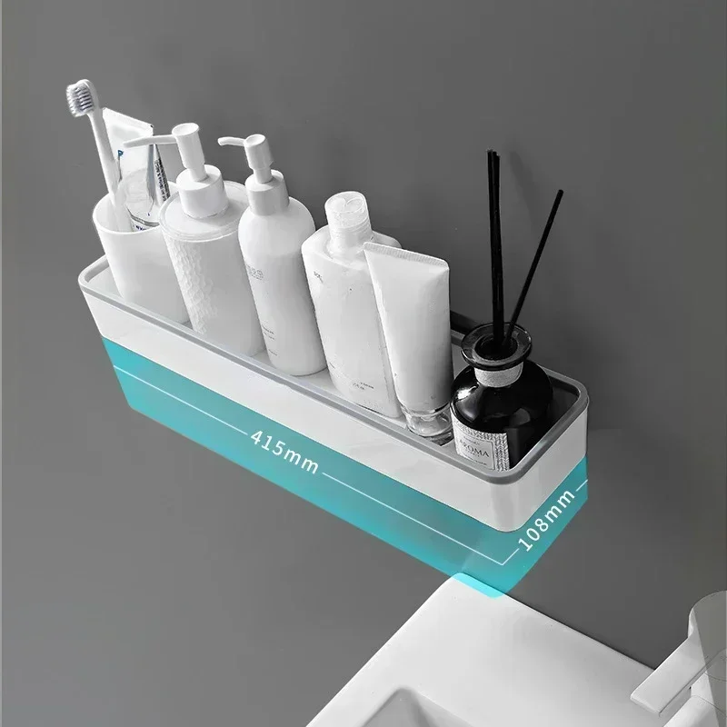 Wall Hanging Toilet Bathroom Storage Cabinet Rack Punch Free Multifunctional Artifact Above Toilet Rack Shelf Organizer gift 4
