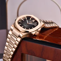 2025 New PAGANI DESIGN Rose Gold Men's Watches Luxury Automatic Watch For Men Mechanical Wristwatch Waterproof AR Sapphire Clock 5