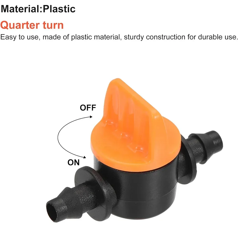 Hose Valve Garden Tap Connectors for Drip Irrigation System 4/7mm Water Flow Control Fittings 20Pcs garden hose valve garden hose connector water pipe fittings