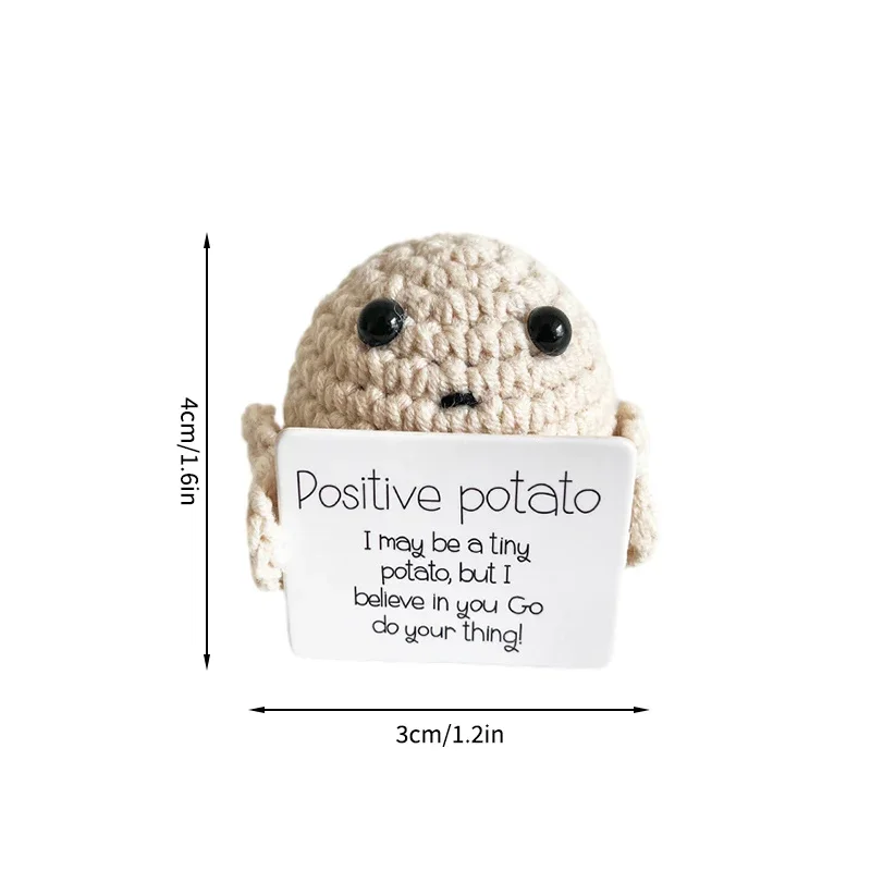 Positive Potato Crochet - Crochet Graduated Postive Potato With Custom -  HAMMONIE