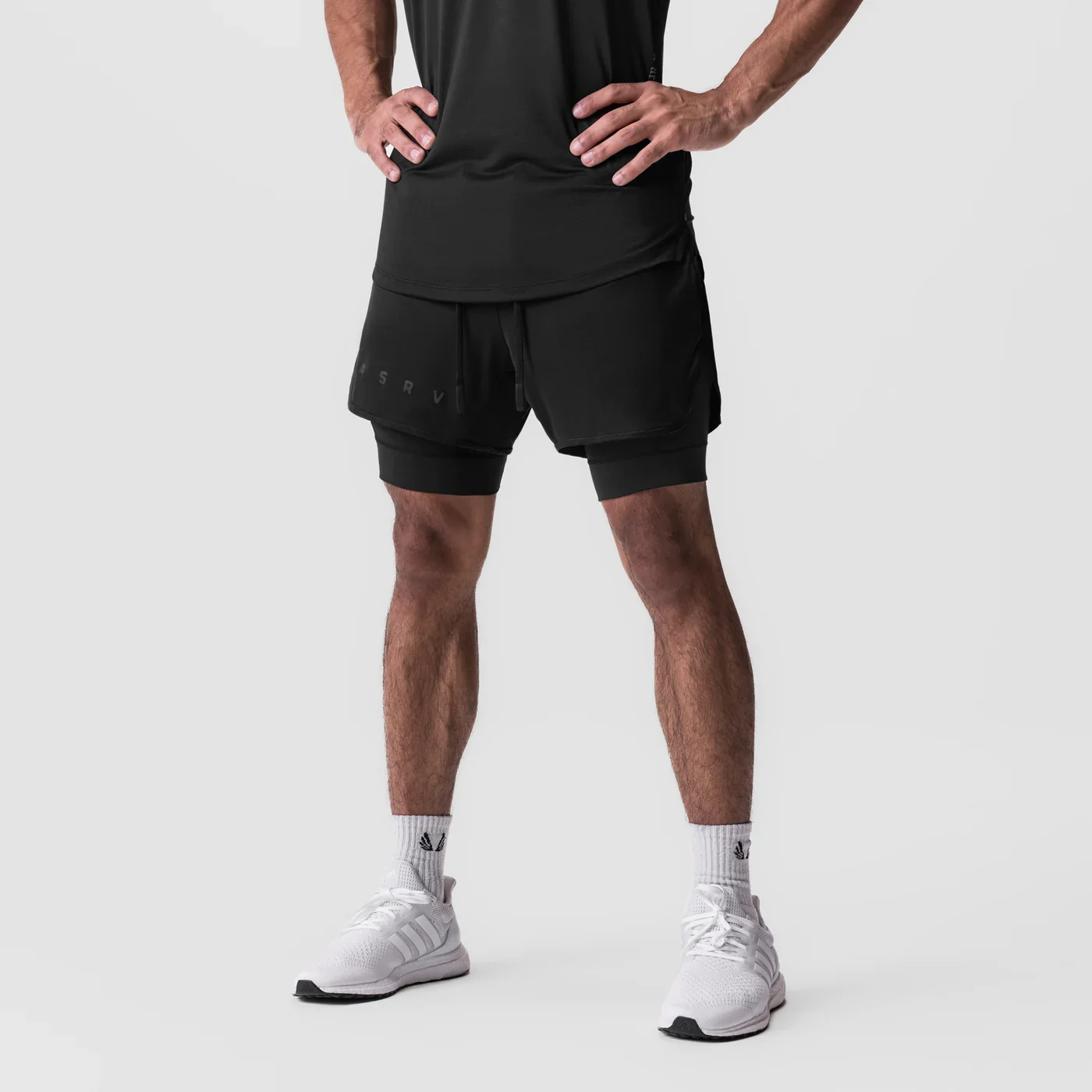 Jogger Men\'s shorts New Summer Sports Fitness 2-in-1 Double Layer Quick Drying Shorts Outdoor basketball training Beach Pant