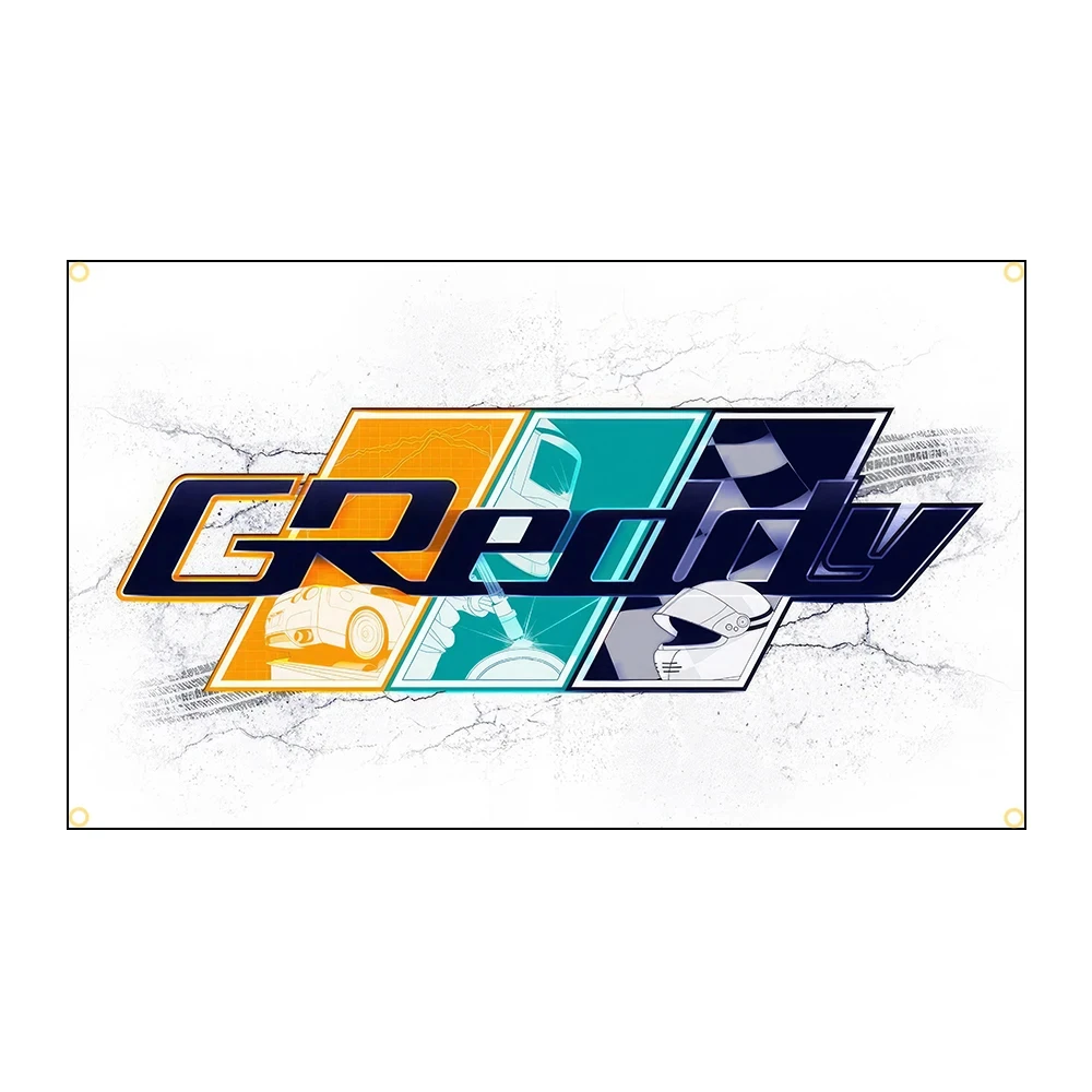 

90x150cm GReddys Racing Flag Polyester Printed Banner 3x5 Ft Banner Flag Decoration Banner