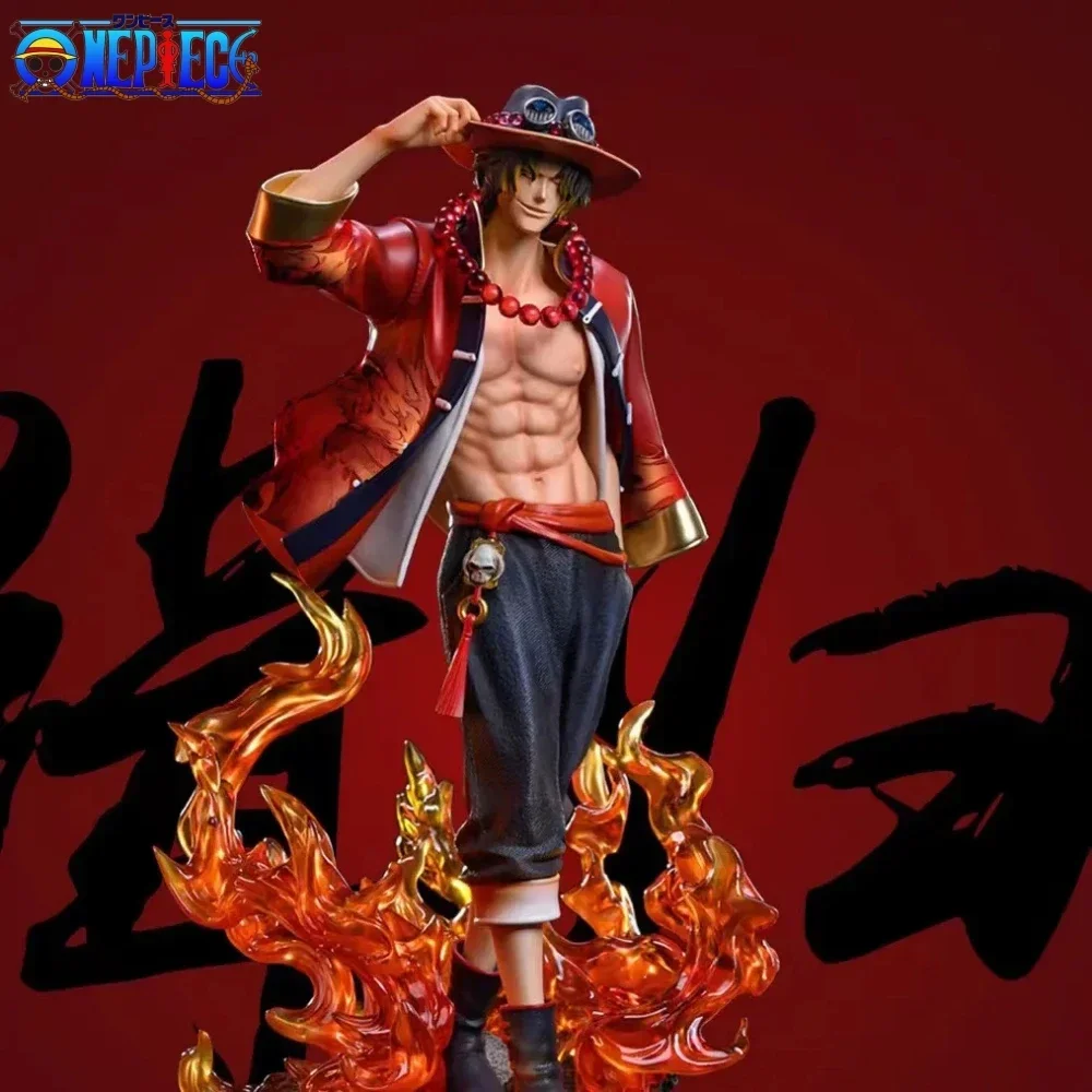 

38cm One Piece Third Eye 100 Captured Back To The Sea Republic Of China Wind Ace Limited Gk Animation Model Doll Statue Gift