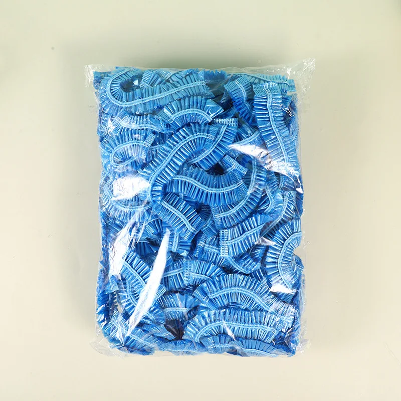 100 قطعة غطاء دش بلاستيكي للاستعمال مرة واحدة قبعا...