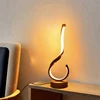 1PC Compact Modern Ironwork USB Three-color Dimming Desktop Decorative Lamp 2