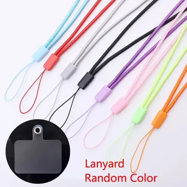  - 10-1PCS Transparent Flexible Phone Lanyard Cads Mobile Phone Universal Tether Tabs Clear Hanging Strap Patches Cord Clip