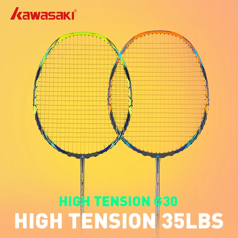 Kawasaki Badminton Racket New Professional High Tension 35lbs 100