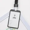 New Metal Alloy Work Name Card Holders Fashion  Business Work Card ID Badge Lanyard Holder Men Women Aluminum ID Business Case 4
