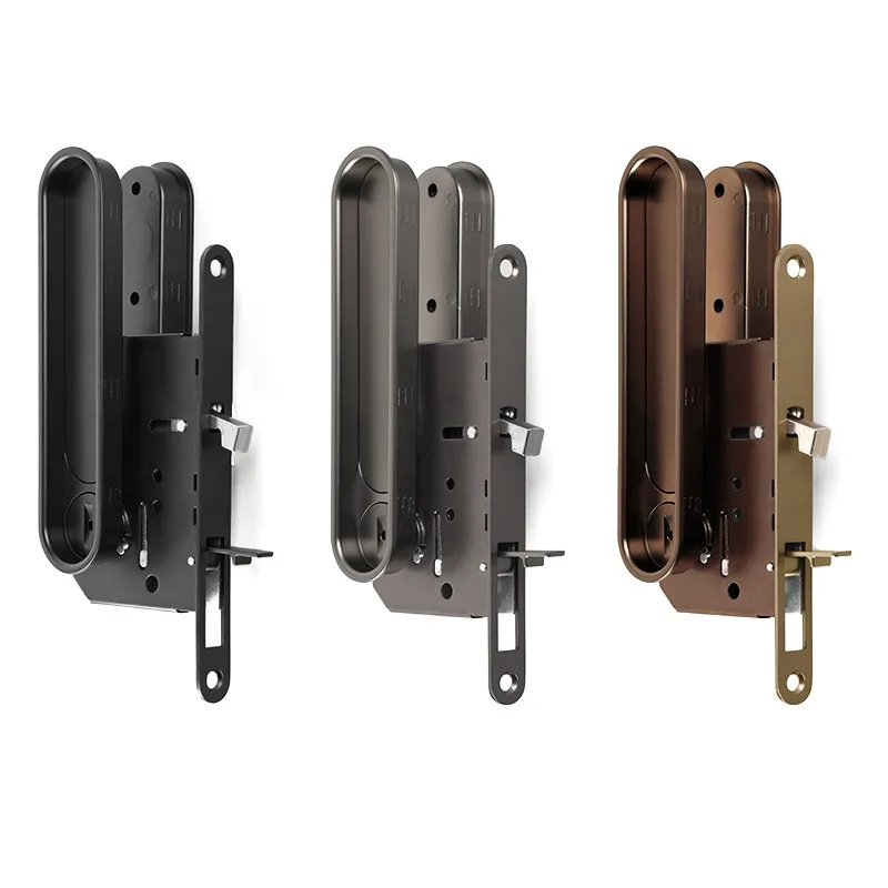 Latest Pocket Door Sliding Door Lock Room Sliding Doors for Interior Locks Fittings Bathroom Slide Hardware Invisible Entry Hook
