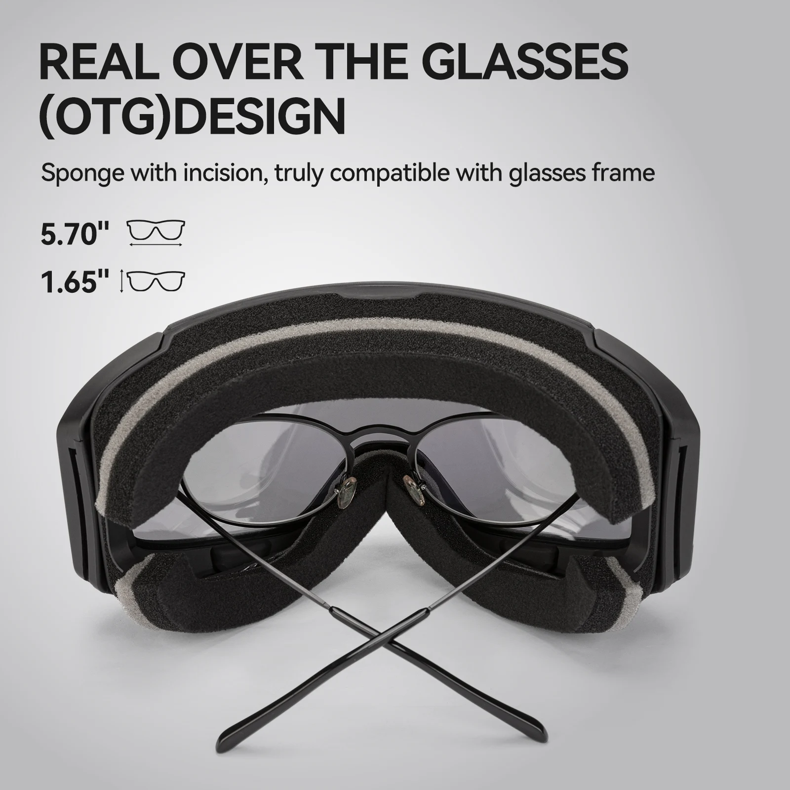 COPOZZ Magnetic Ski Goggles Men Women UV400 Protection Anti-Fog Ski Mask Outdoor Sport Snowboard Skiing Eyewear Adult 5