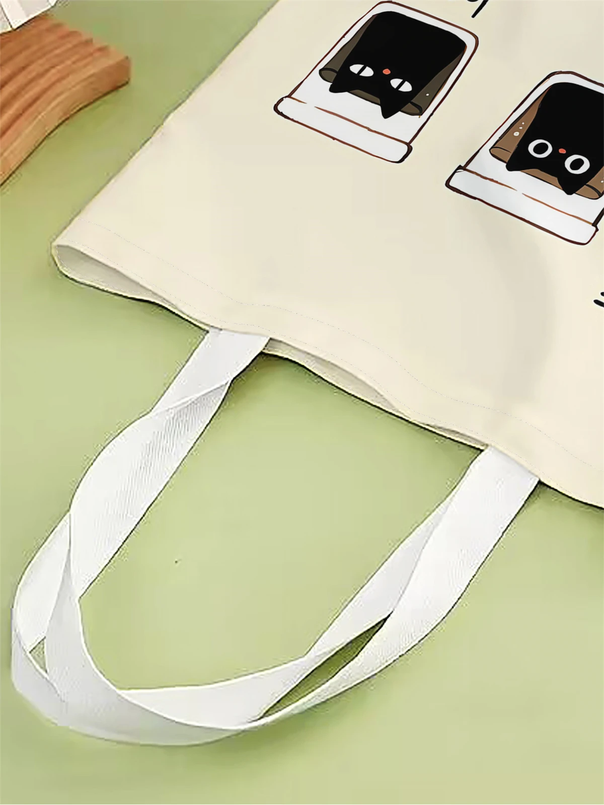 1pc,Three Small Handbags, Reusable Fashion Handbags, Multi functional Handbags, Printed Canvas Shopping Bags