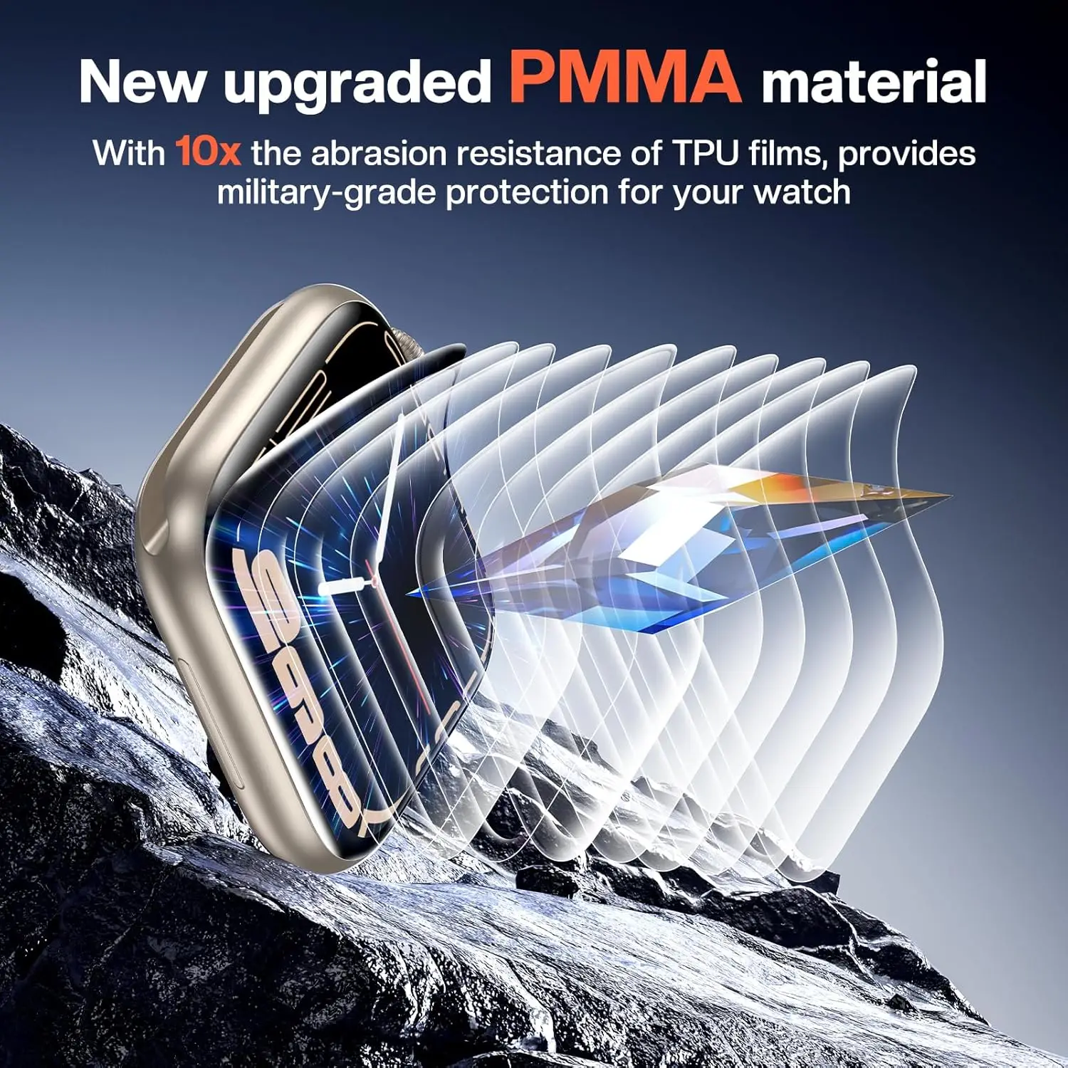 Effortless Installation Screen Protector: Flexible Film for Apple Watch Ultra