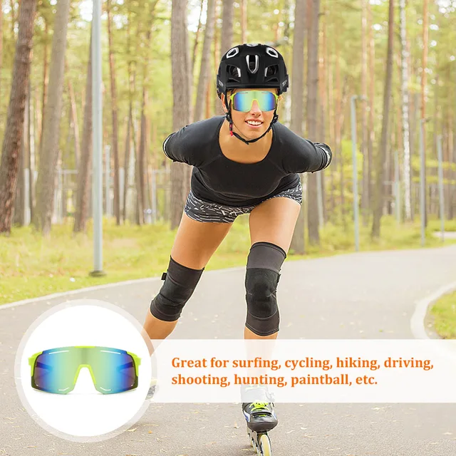 YOYIAG Gafas Sol Bicicleta Deportivas: 2 Unidades Gafas Ciclismo Carretera,  Antideslizantes, Resistentes al Viento, Polarizadas, Protección UV 400, Gafas  Deportivas Hombre y Mujer Aire Libre : : Deportes y aire libre