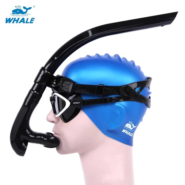 Tubo de respiración de natación Frontal, Equipo de Snorkel de PU cómodo y  Estable Buceo subacuático Accesorio de Snorkel