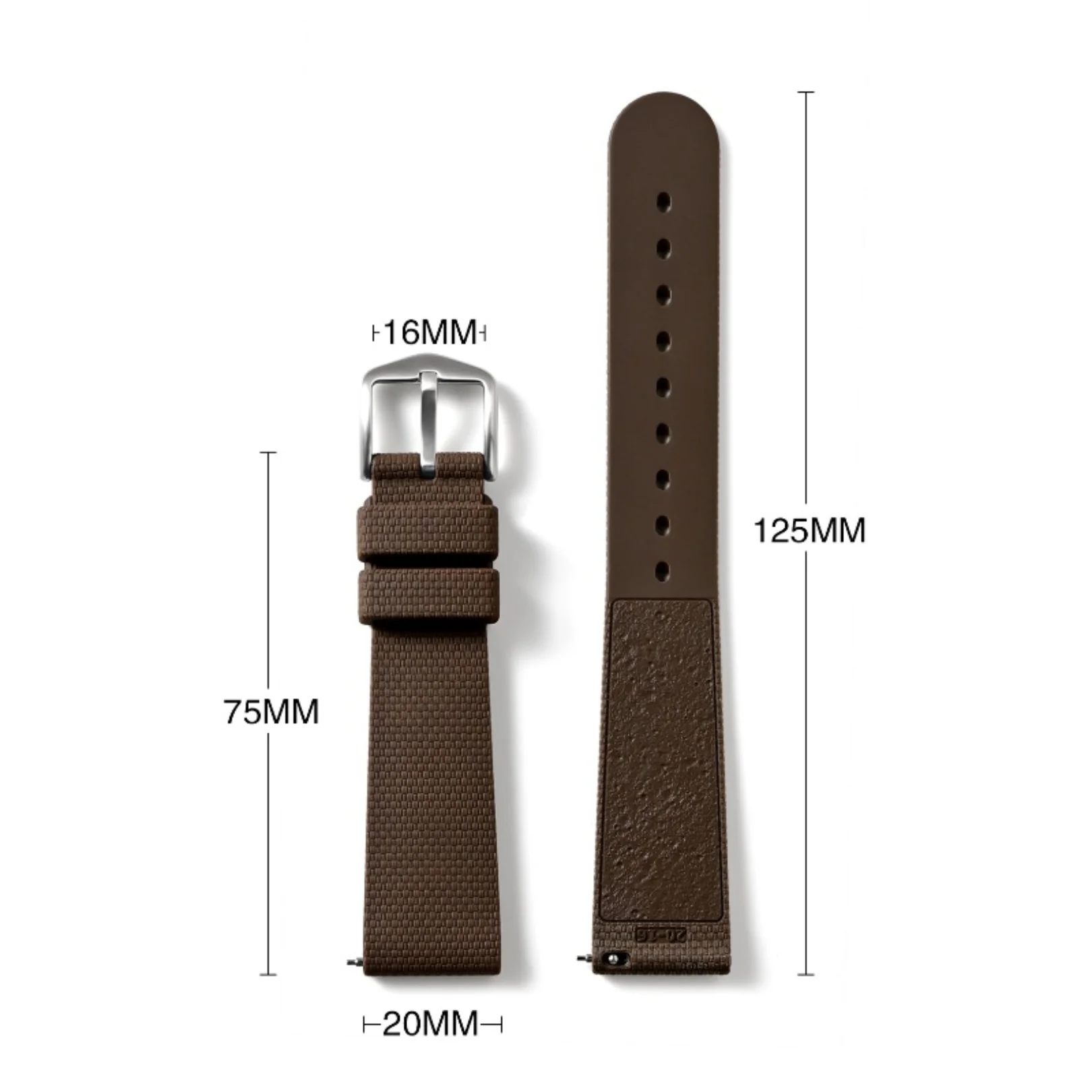 Soft Silicone Quick Release Watch Strap, 20mm - Stylish Replacement Wristband Accessory