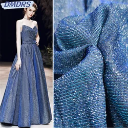 Shiny Strapless Prom Dress 2024 Luxurious Sleeveless Bride Gown Charming A-Line Floor-length Bride Robe Vestidos De Novia