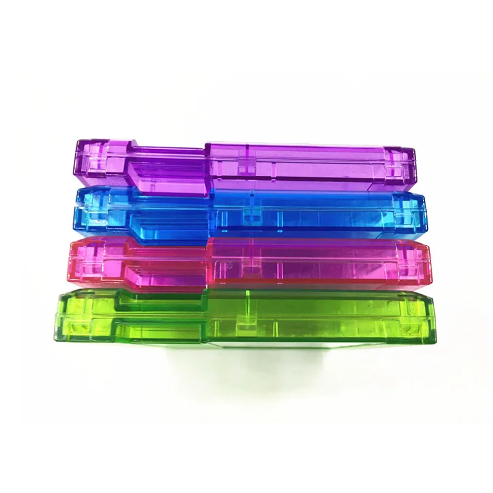 

50pcs High Quality US Version Clear Blue Green Purple Red 72 Pins Game Cartridge Plastic Shell For NES Rapir