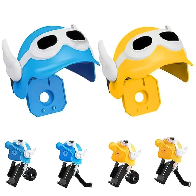 цена Motorcycle Mobile Phone Holder Sunshade Umbrella Waterproof Small Helmet Sunscreen Phone Stand Bracket Car Accessories