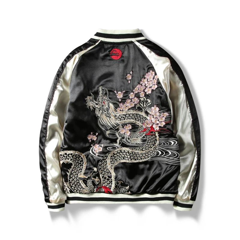 コレクション JAPANESE EMBROIDERED JACKETS/ VOL1,2 Sukajan Hawk Tiger Reversible Japan Satin Embroidery