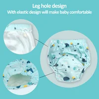 Baby Reusable Diapers Panties Potty Training Pants For Children Ecological Cloth Diaper Washable Toilet Toddler Kid Cotton Nappy 3