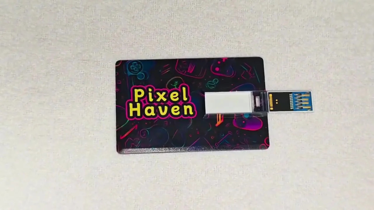 JMachen Pixel Haven Card U Disk with 15876 Games Retro Video Game