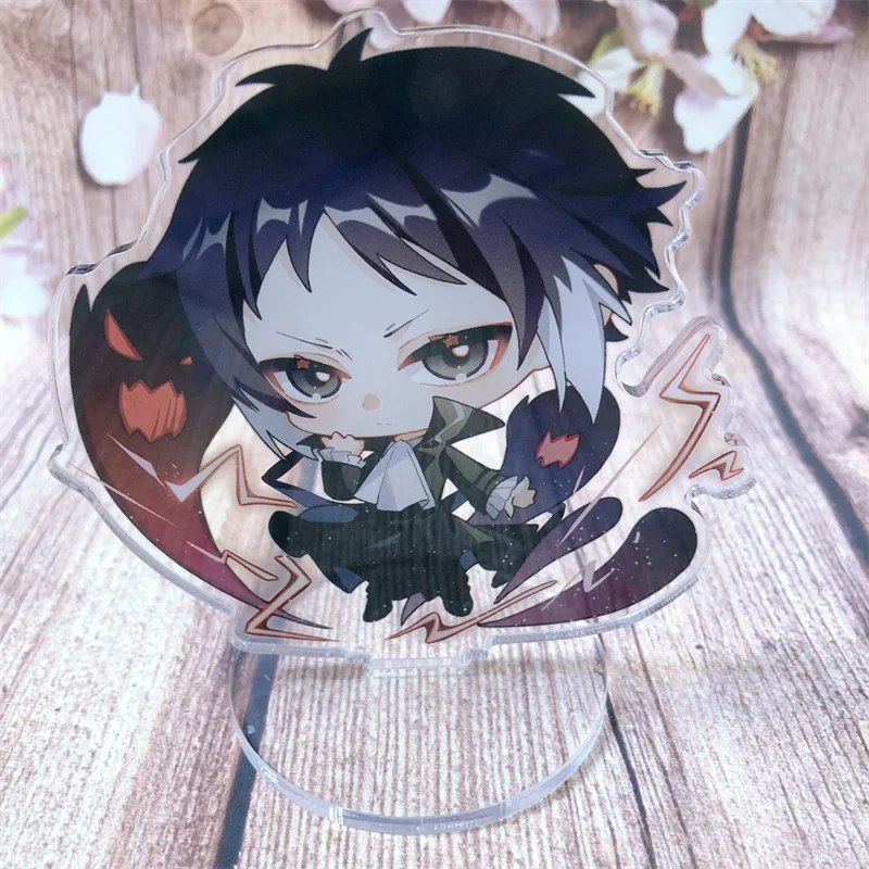 Anime Bungo Stray Dogs Nakajima Atsushi Dazai Osamu Stand Plate Cartoon Figure Character Model Prop |