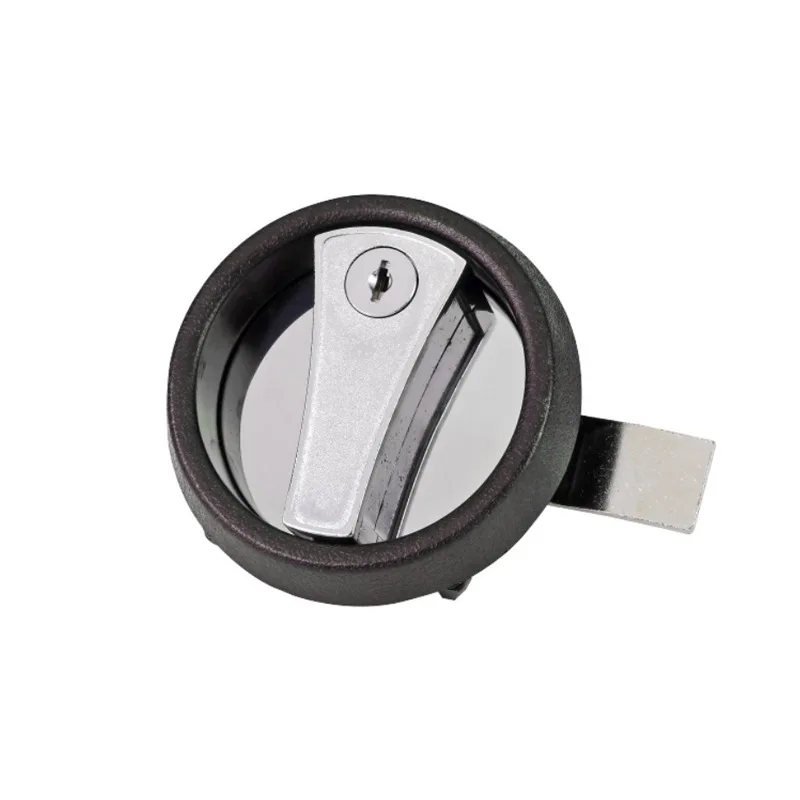Round panel mechanical disc latch locker lock