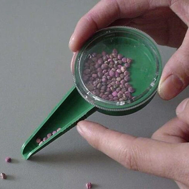 Kertészeti Palánták Ültetése És Vetés Kézi Mini Vetőmag Vetőmagja Különböző Méretű Vetőmag-Tenyésztéshez 5 Lyukú