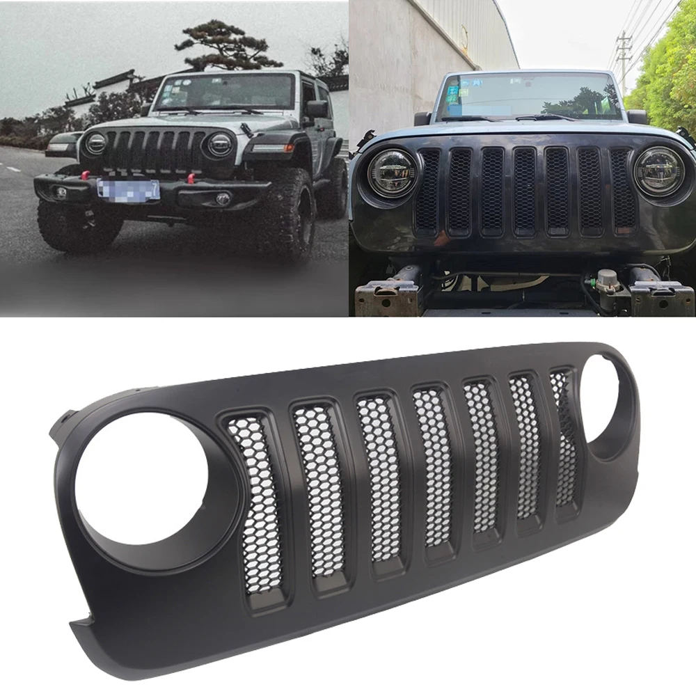 Grill Cover Front Grid Grille Overlay Mesh Insert For Jeep Wrangler Jk Jku  2007 2008 2009 2010 2011 2012 2013 2014 2015-2018 - Racing Grills -  AliExpress