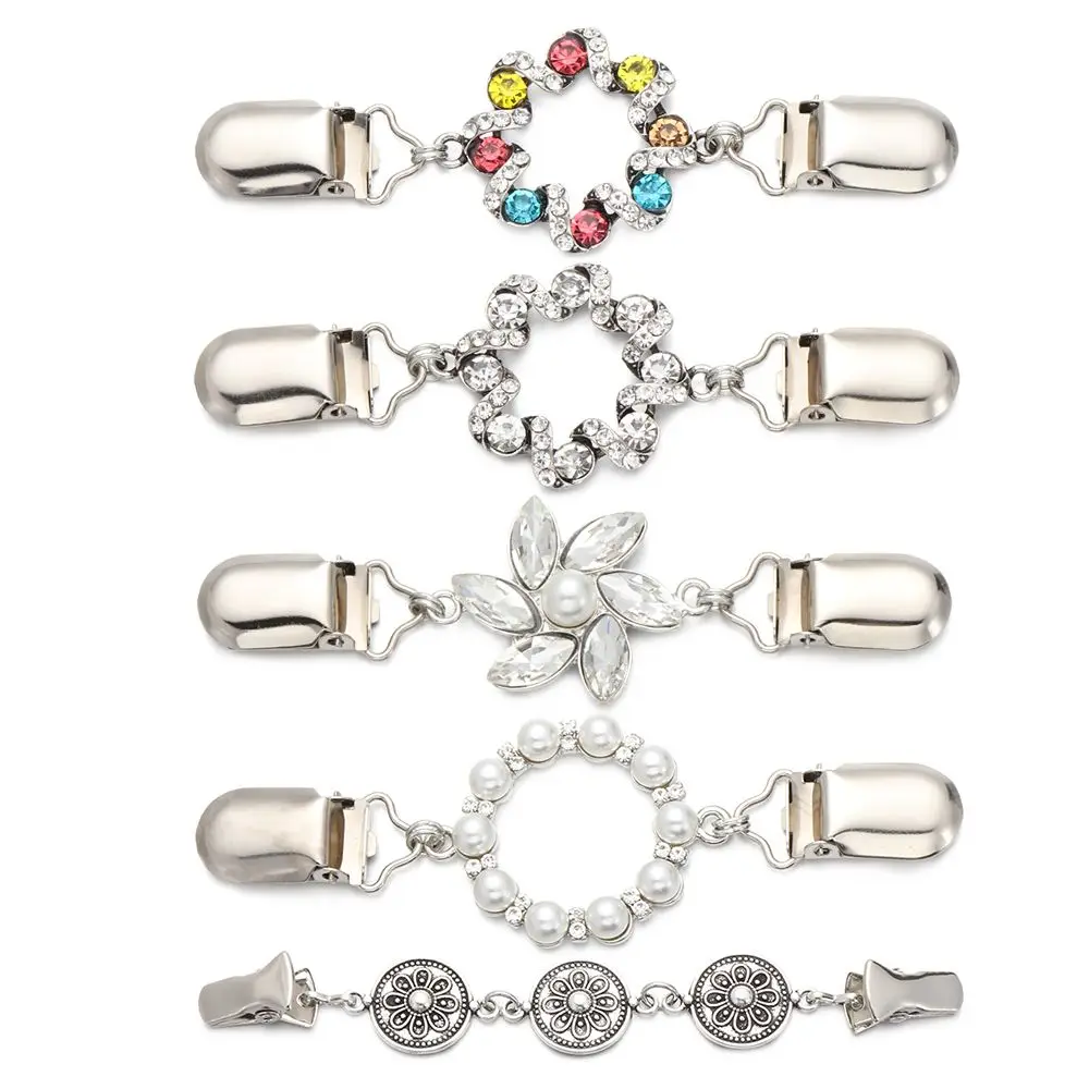 Charm Shiny Strass Pin Cardigan Anatra Clip Pin Donna Scialle Camicetta Colletto Maglione Sciarpa Chiusura Regalo Per Le Signore