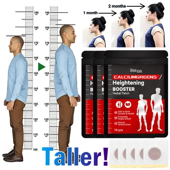 Cerotti per la crescita dell'altezza del piede Gesso per potenziare l'ormone Crescere più alti Integratori per la forza dell'osso Calcio Vitamina D per adolescenti adulti