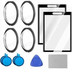 Tempered Glass Screen Protectors - HD Clear Full Coverage Lens Films - 2Set Films