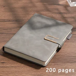 Customized Vintage A5 Leather Journal with Soft Cover for Professional and Academic Use (Grey - 200pages)
