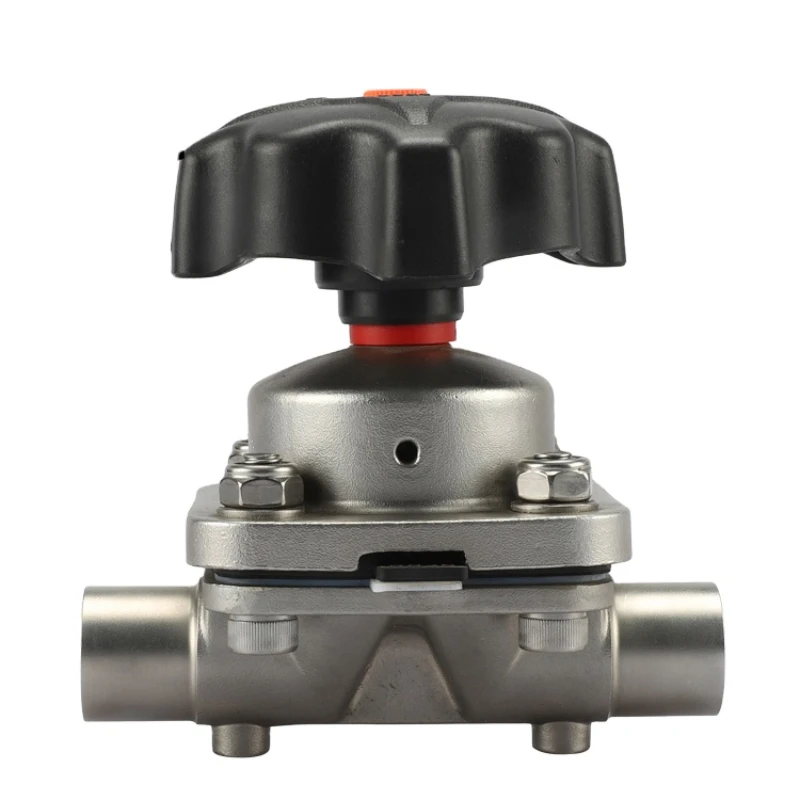 

Industrial 316L DN50 2" Sanitary Stainless Steel Hydraulic Flow Control Manual Weld Diaphragm Valve For Pharmacy