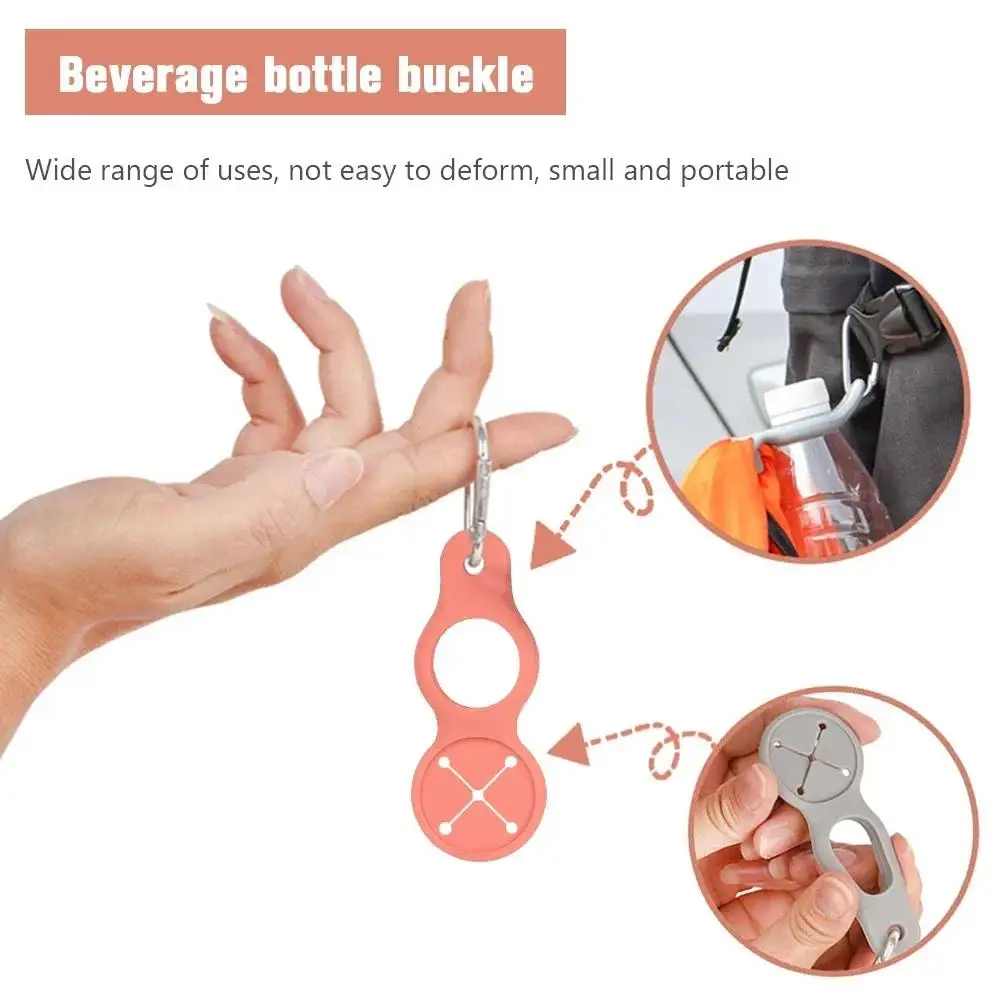 

Towel Hook Clip Outdoor Carabiner Water Bottle Holder Silicone Sports Kettle Buckle Backpack Hanger Camping Hiking Tool
