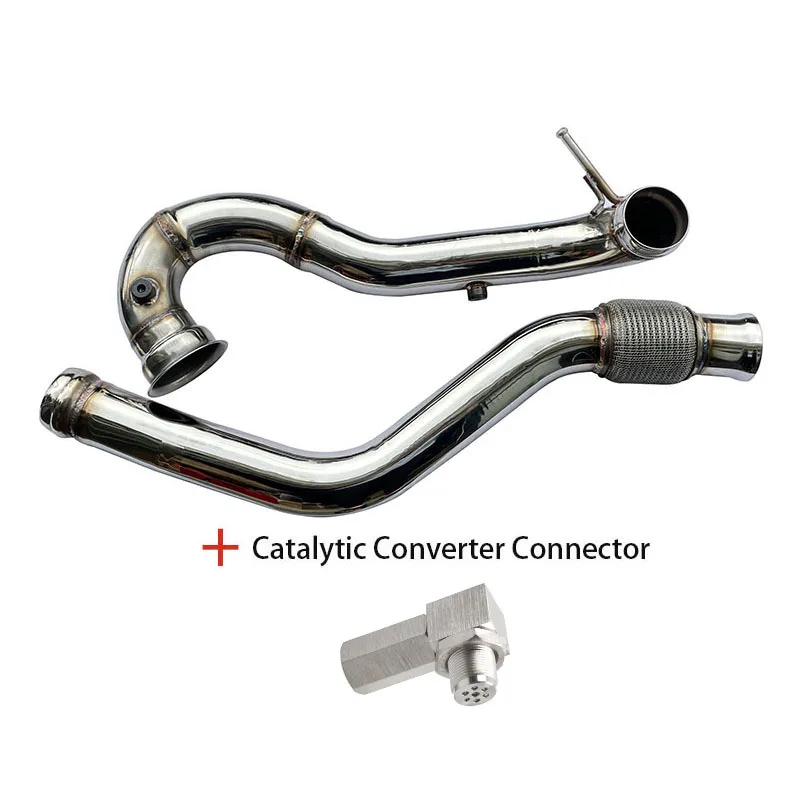 Catless downpipe exhaust for Benz AMG A45 cla45 3inch