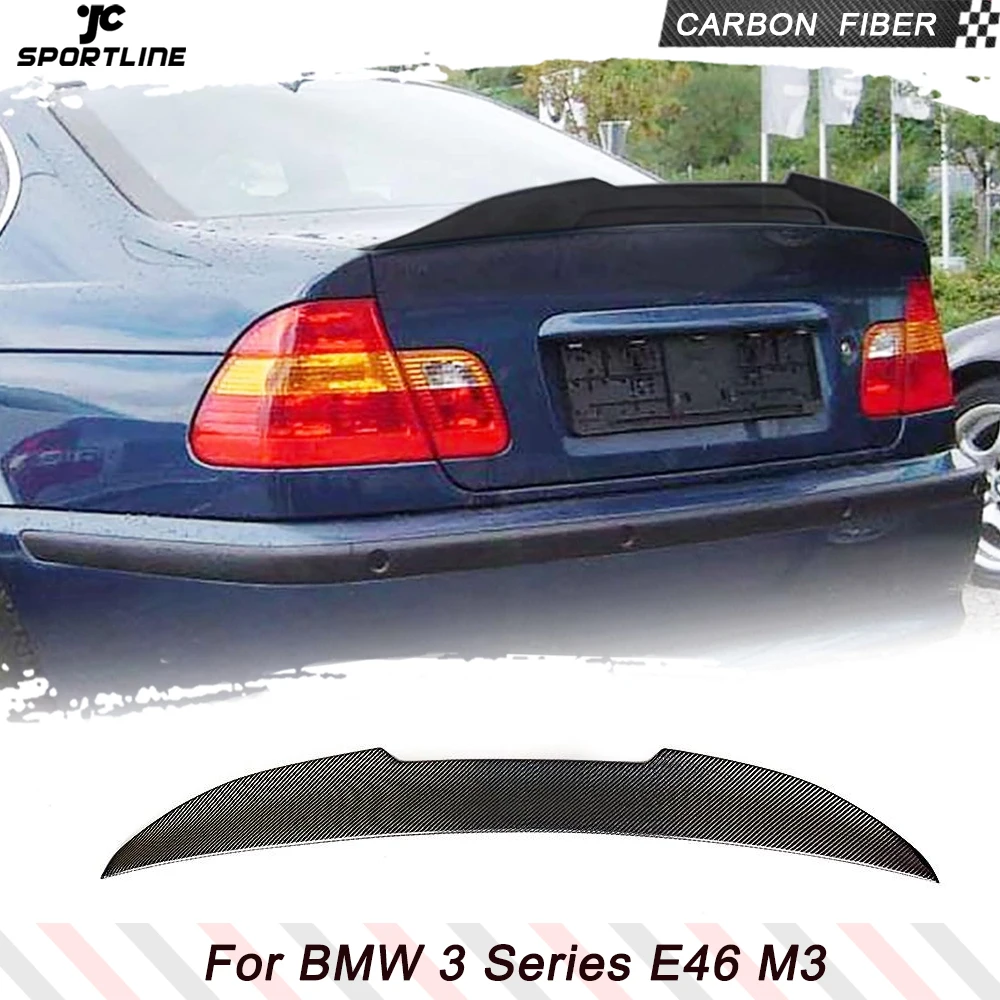 

Carbon Fiber Trunk Spoiler for BMW 3 Series E46 Sedan 1998-2005 316i 318i 320i 323i 325i 328i 330i M3 Auto Boot Lid Highkick Lip