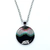 Fashion Creative Design Cartoon Arctic Monkeys Necklace Glass Cabochon Pendant Fashion Statement Crystal Necklace Wholesale 6