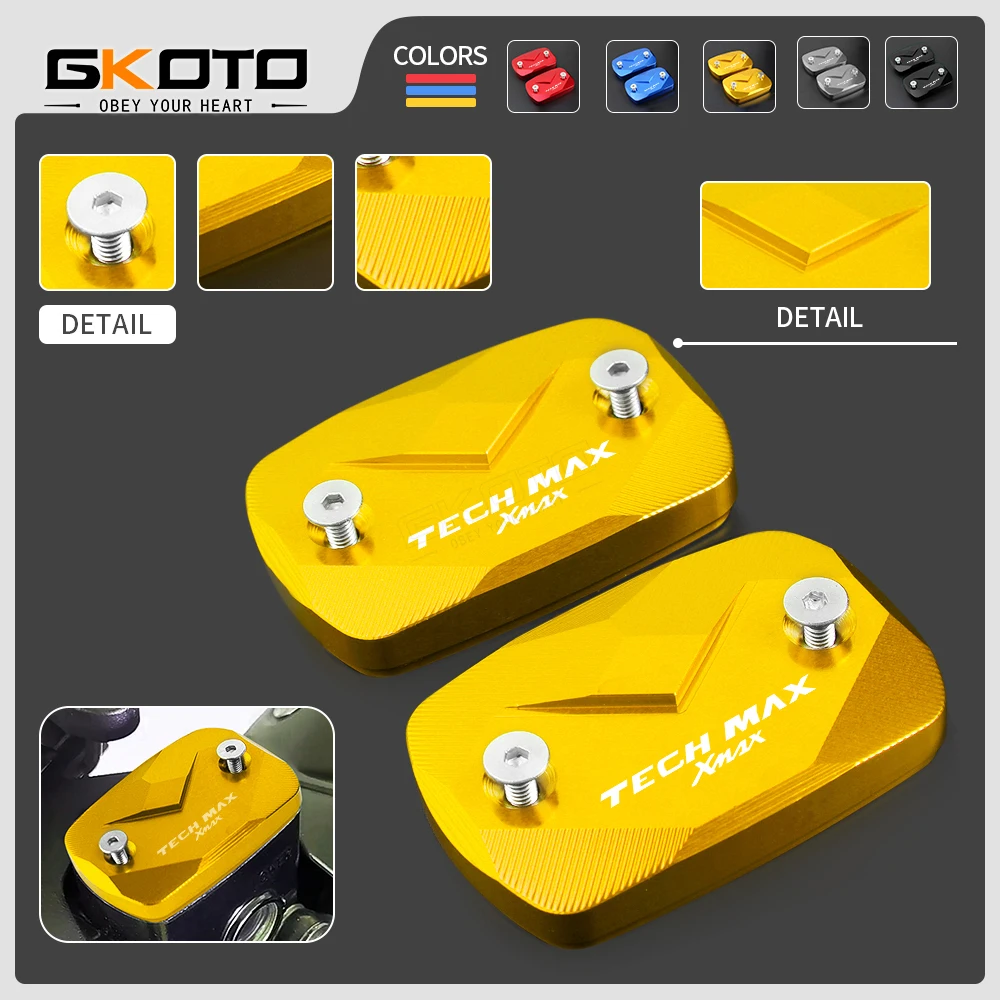 

With Logo Motorcycl Front Brake Clutch Cylinder Fluid Reservoir Cover For YAMAHA XMAX 125 XMAX 300 XMAX125 TECHMAX TECH MAX 2020